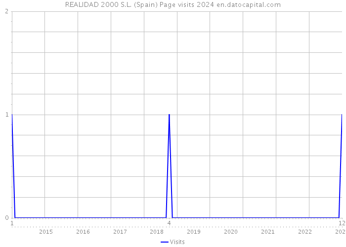 REALIDAD 2000 S.L. (Spain) Page visits 2024 