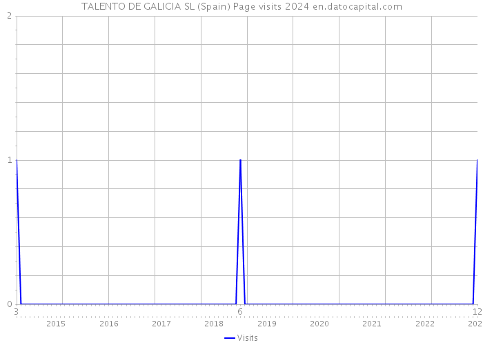 TALENTO DE GALICIA SL (Spain) Page visits 2024 