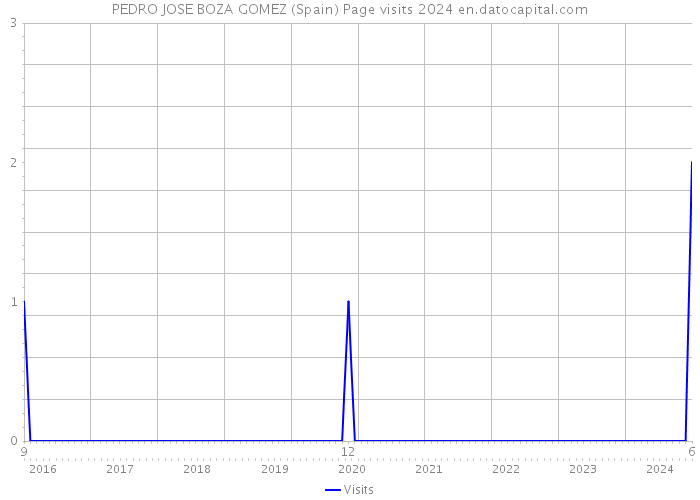 PEDRO JOSE BOZA GOMEZ (Spain) Page visits 2024 