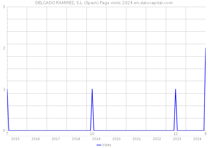 DELGADO RAMIREZ, S.L. (Spain) Page visits 2024 