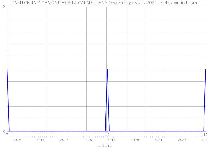CARNICERIA Y CHARCUTERIA LA CARMELITANA (Spain) Page visits 2024 