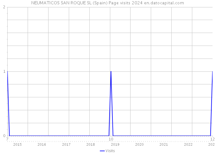 NEUMATICOS SAN ROQUE SL (Spain) Page visits 2024 