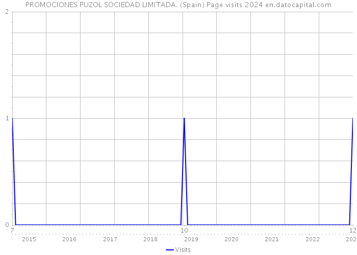 PROMOCIONES PUZOL SOCIEDAD LIMITADA. (Spain) Page visits 2024 