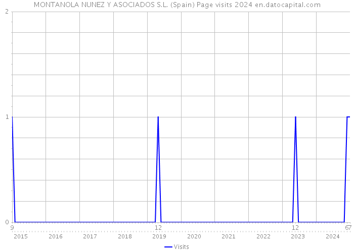 MONTANOLA NUNEZ Y ASOCIADOS S.L. (Spain) Page visits 2024 