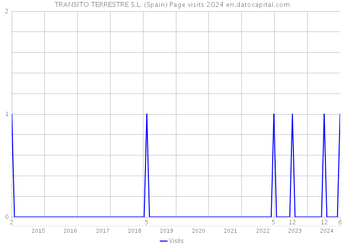 TRANSITO TERRESTRE S.L. (Spain) Page visits 2024 