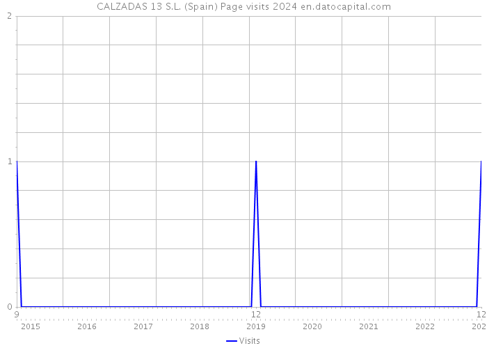CALZADAS 13 S.L. (Spain) Page visits 2024 