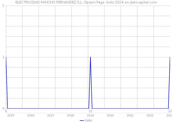 ELECTRICIDAD PANCHO FERNANDEZ S.L. (Spain) Page visits 2024 