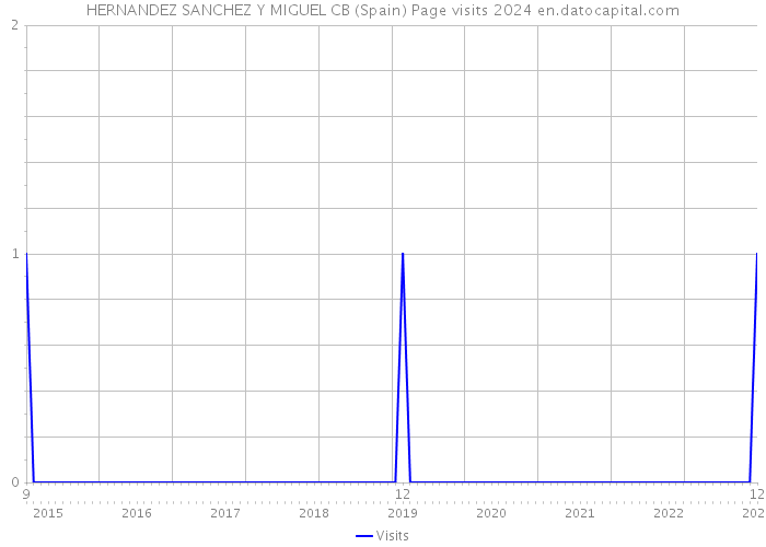 HERNANDEZ SANCHEZ Y MIGUEL CB (Spain) Page visits 2024 