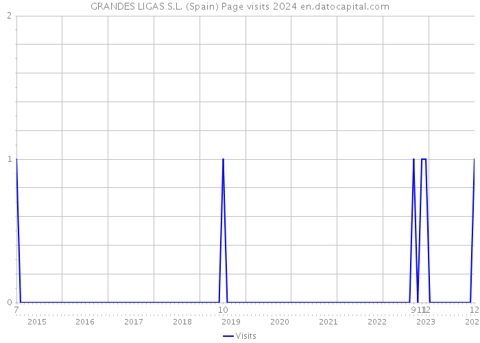 GRANDES LIGAS S.L. (Spain) Page visits 2024 