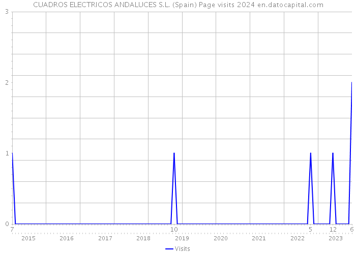 CUADROS ELECTRICOS ANDALUCES S.L. (Spain) Page visits 2024 