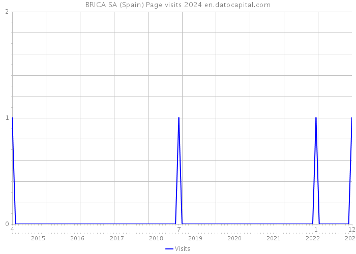 BRICA SA (Spain) Page visits 2024 