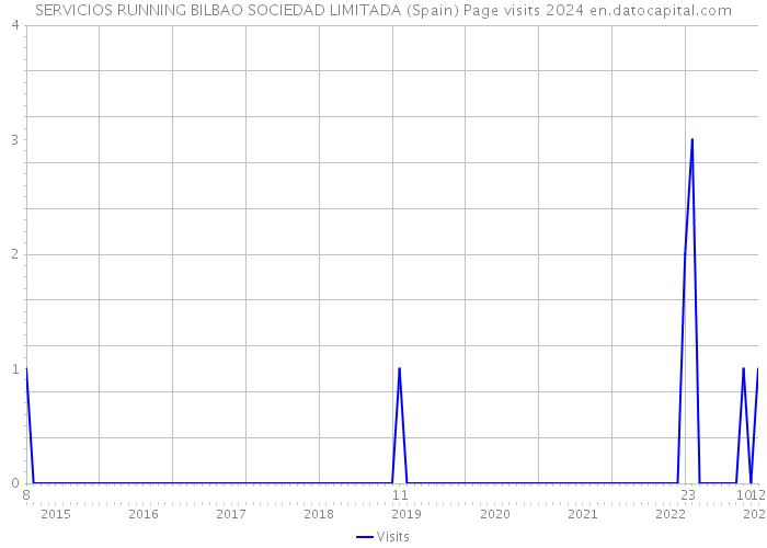 SERVICIOS RUNNING BILBAO SOCIEDAD LIMITADA (Spain) Page visits 2024 