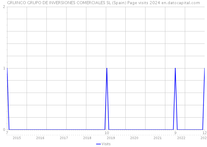 GRUINCO GRUPO DE INVERSIONES COMERCIALES SL (Spain) Page visits 2024 