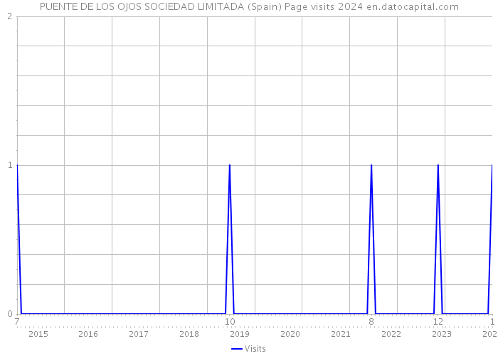 PUENTE DE LOS OJOS SOCIEDAD LIMITADA (Spain) Page visits 2024 
