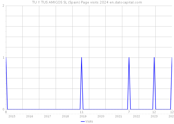 TU Y TUS AMIGOS SL (Spain) Page visits 2024 