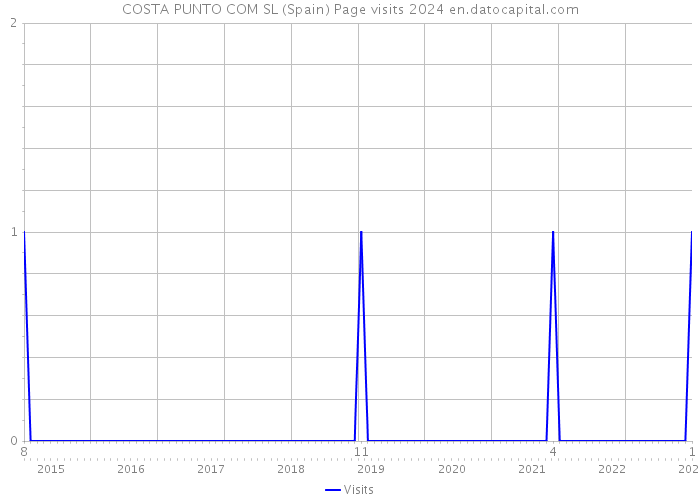 COSTA PUNTO COM SL (Spain) Page visits 2024 