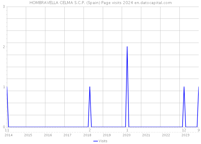 HOMBRAVELLA CELMA S.C.P. (Spain) Page visits 2024 