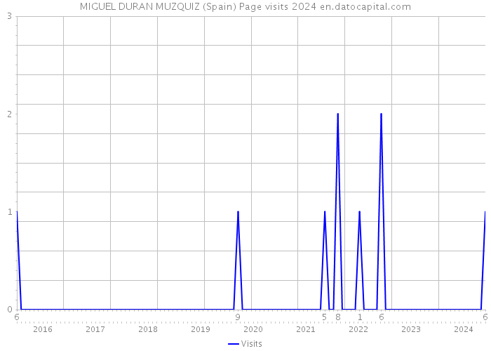 MIGUEL DURAN MUZQUIZ (Spain) Page visits 2024 