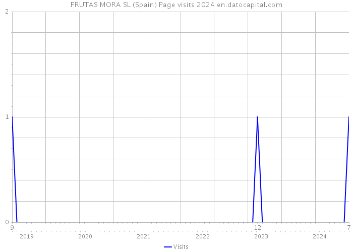 FRUTAS MORA SL (Spain) Page visits 2024 