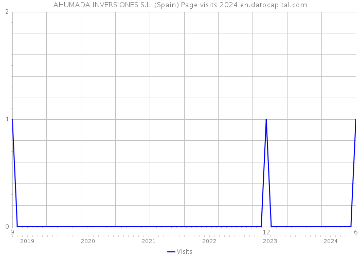 AHUMADA INVERSIONES S.L. (Spain) Page visits 2024 