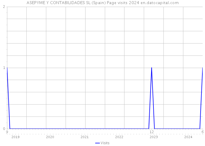 ASEPYME Y CONTABILIDADES SL (Spain) Page visits 2024 