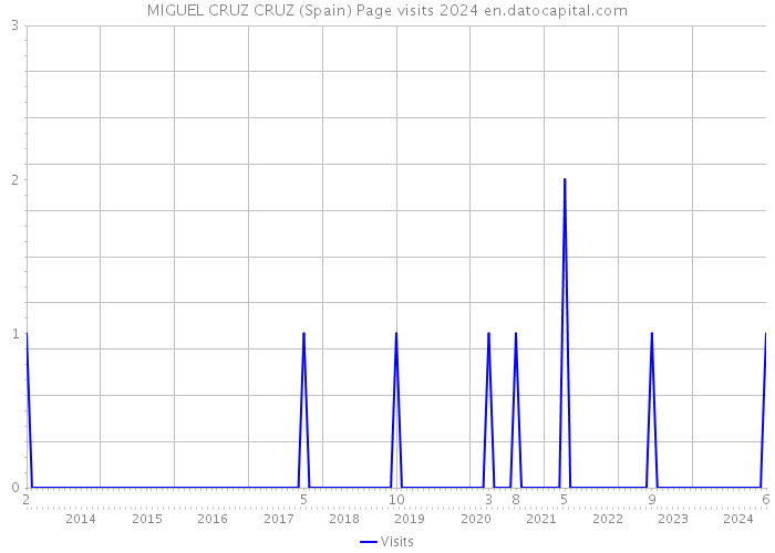 MIGUEL CRUZ CRUZ (Spain) Page visits 2024 