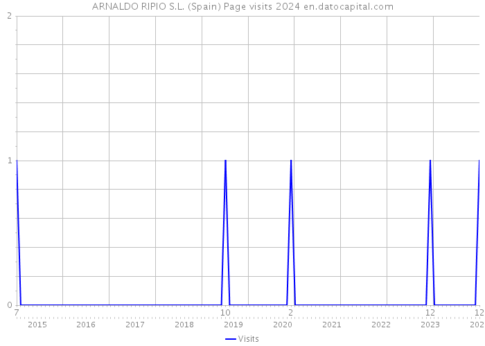 ARNALDO RIPIO S.L. (Spain) Page visits 2024 