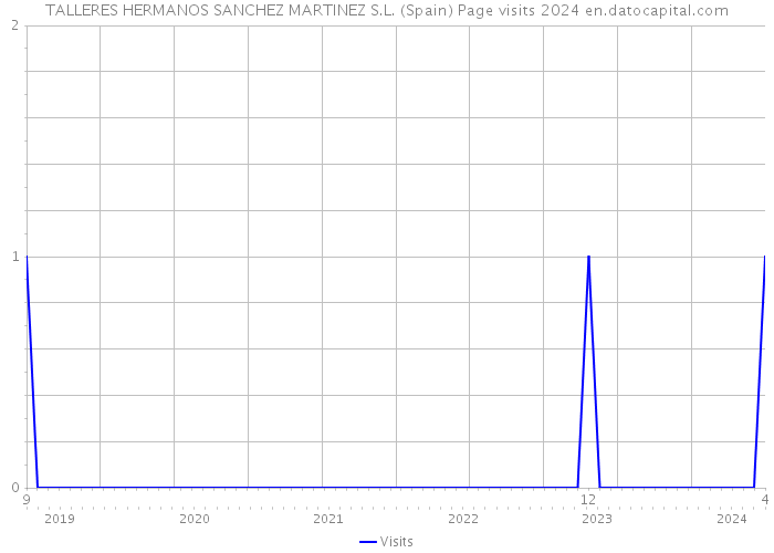 TALLERES HERMANOS SANCHEZ MARTINEZ S.L. (Spain) Page visits 2024 