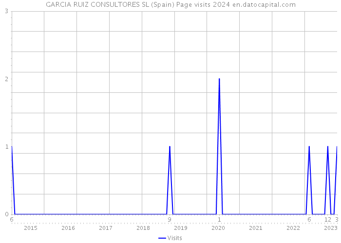 GARCIA RUIZ CONSULTORES SL (Spain) Page visits 2024 