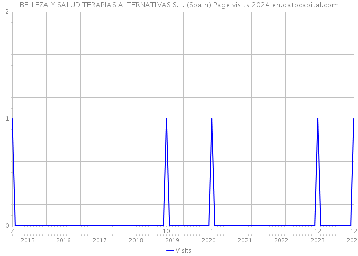 BELLEZA Y SALUD TERAPIAS ALTERNATIVAS S.L. (Spain) Page visits 2024 