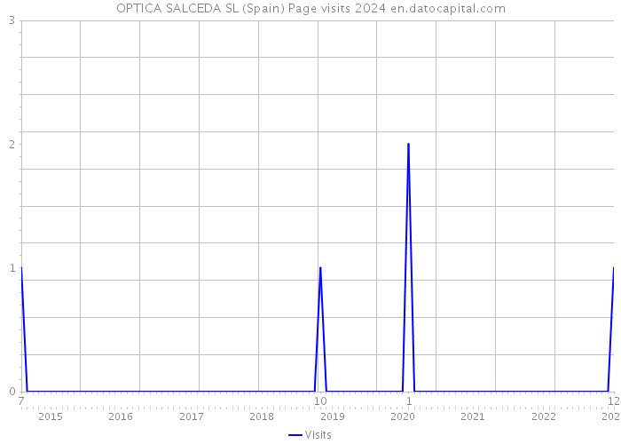 OPTICA SALCEDA SL (Spain) Page visits 2024 