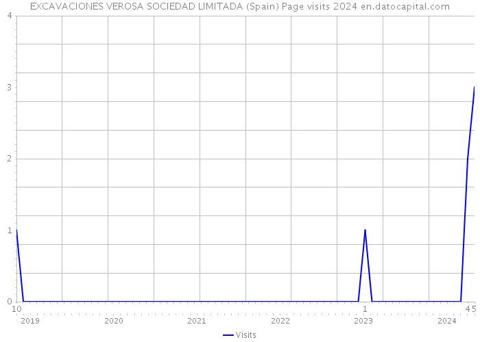 EXCAVACIONES VEROSA SOCIEDAD LIMITADA (Spain) Page visits 2024 