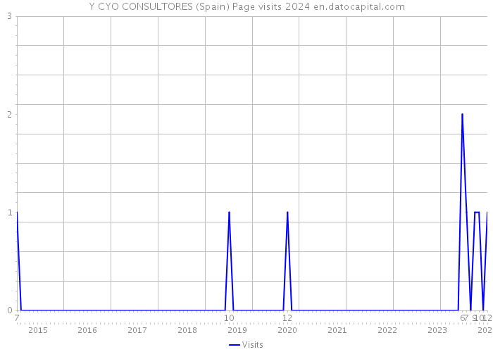 Y CYO CONSULTORES (Spain) Page visits 2024 