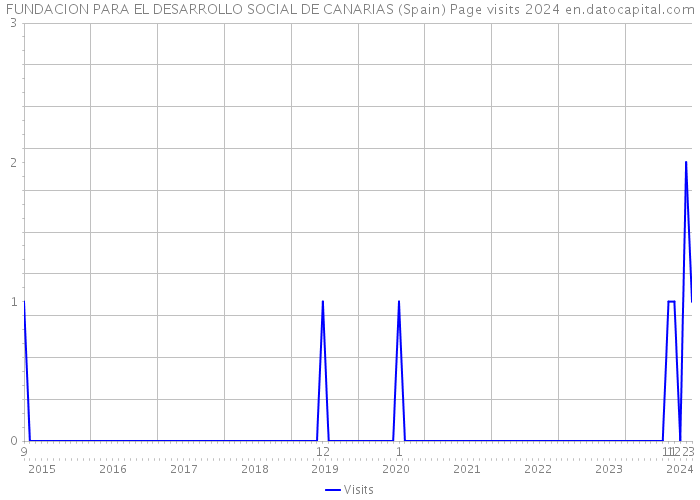 FUNDACION PARA EL DESARROLLO SOCIAL DE CANARIAS (Spain) Page visits 2024 