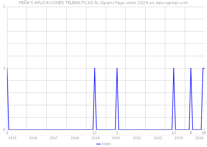 PEÑA'S APLICACIONES TELEMATICAS SL (Spain) Page visits 2024 
