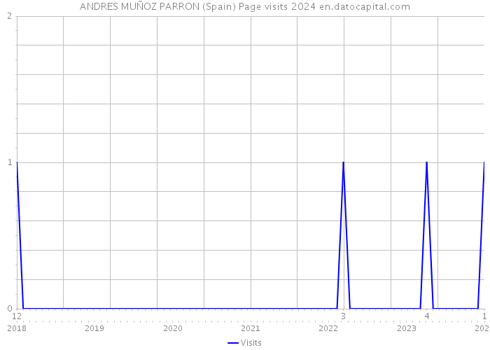 ANDRES MUÑOZ PARRON (Spain) Page visits 2024 