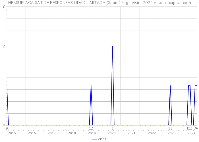 HERSUPLACA SAT DE RESPONSABILIDAD LIMITADA (Spain) Page visits 2024 