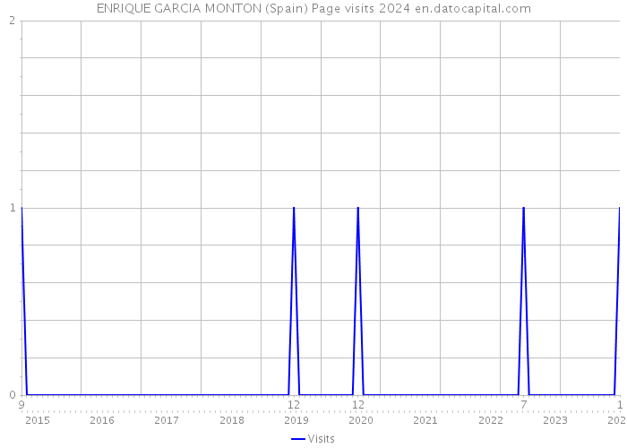 ENRIQUE GARCIA MONTON (Spain) Page visits 2024 