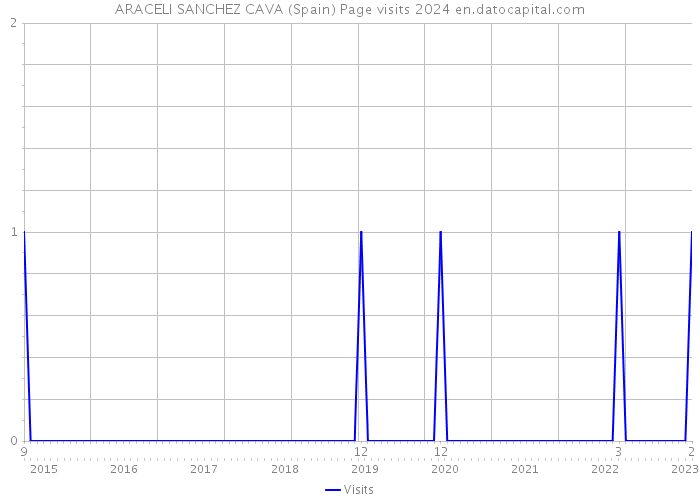 ARACELI SANCHEZ CAVA (Spain) Page visits 2024 