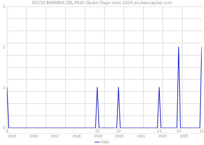 ROCIO BARRERA DEL PINO (Spain) Page visits 2024 