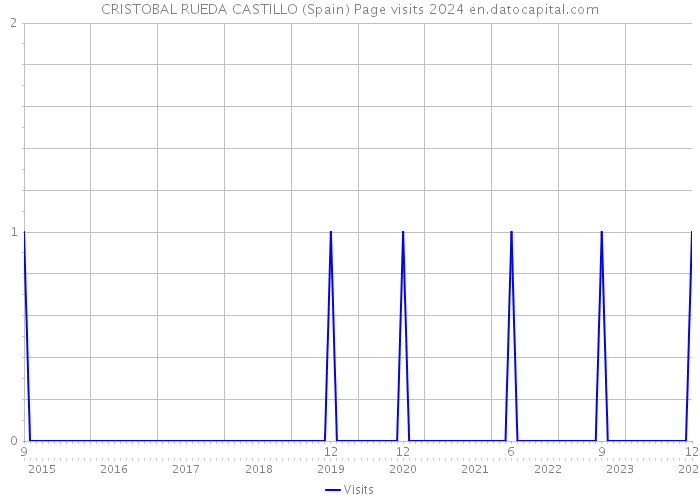 CRISTOBAL RUEDA CASTILLO (Spain) Page visits 2024 