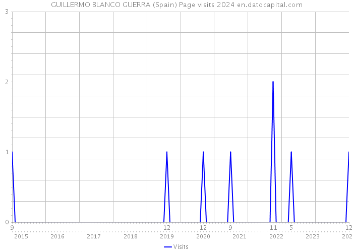 GUILLERMO BLANCO GUERRA (Spain) Page visits 2024 