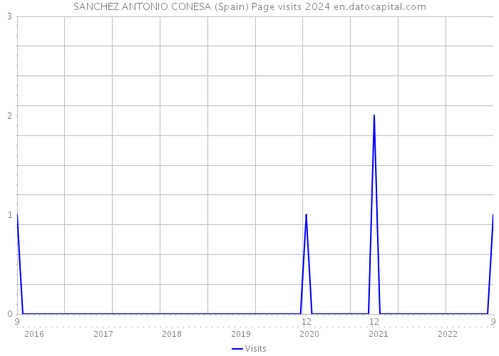 SANCHEZ ANTONIO CONESA (Spain) Page visits 2024 