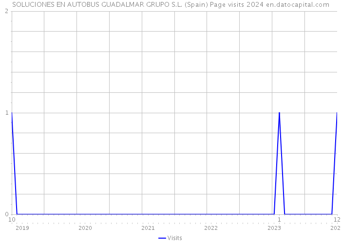 SOLUCIONES EN AUTOBUS GUADALMAR GRUPO S.L. (Spain) Page visits 2024 
