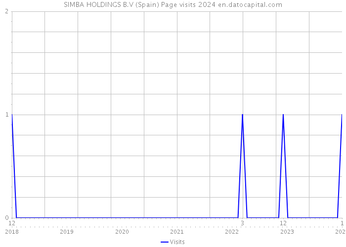 SIMBA HOLDINGS B.V (Spain) Page visits 2024 