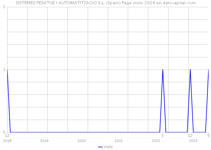 SISTEMES PESATGE I AUTOMATITZACIO S.L. (Spain) Page visits 2024 