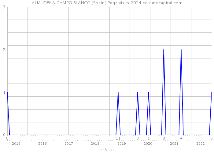 ALMUDENA CAMPO BLANCO (Spain) Page visits 2024 
