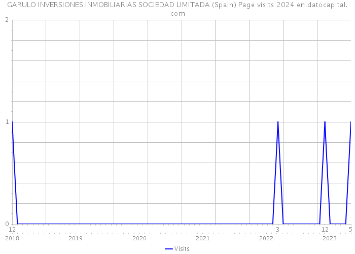 GARULO INVERSIONES INMOBILIARIAS SOCIEDAD LIMITADA (Spain) Page visits 2024 