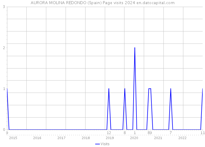AURORA MOLINA REDONDO (Spain) Page visits 2024 