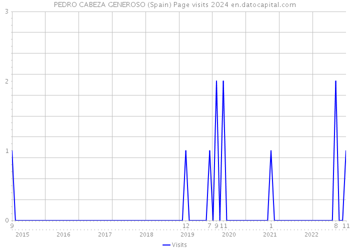 PEDRO CABEZA GENEROSO (Spain) Page visits 2024 